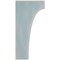 Ekena Millwork 1 3/4"W x 6"D x 12"H Clarksville Wood Vintage Decor Bracket, Driftwood Blue BKTWD02X06X12CVBU - alternate 3